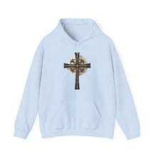 Load image into Gallery viewer, Golden &amp; Black Cross - Unisex Heavy Blend™ Hooded Sweatshirt
