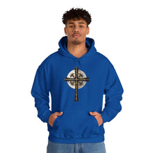 Load image into Gallery viewer, Golden &amp; Black Cross - Unisex Heavy Blend™ Hooded Sweatshirt
