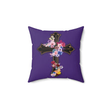 Load image into Gallery viewer, Flower Covered Cross - Pillow
