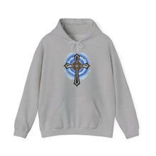 Load image into Gallery viewer, Lightning &amp; Clouds Cross - Unisex Heavy Blend™ Hooded Sweatshirt
