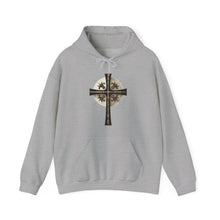 Load image into Gallery viewer, Golden &amp; Black Cross - Unisex Heavy Blend™ Hooded Sweatshirt
