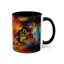 Load image into Gallery viewer, Rainbow Storm Cross - Accent Coffee Mug (11, 15oz)
