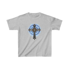 Load image into Gallery viewer, Lightning &amp; Clouds Cross - Kids Heavy Cotton™ Tee
