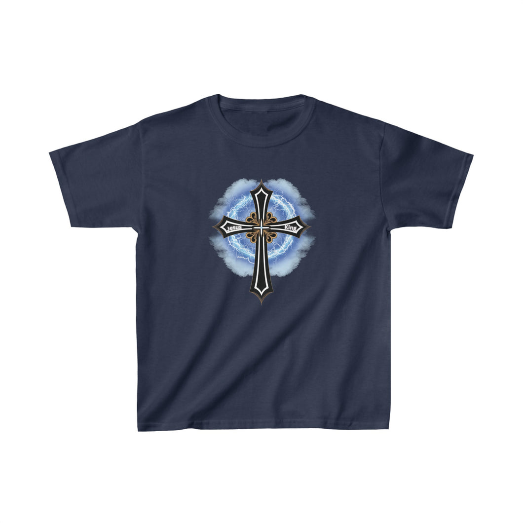 Lightning & Clouds Cross - Kids Heavy Cotton™ Tee