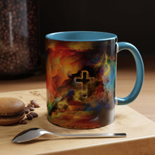 Load image into Gallery viewer, Rainbow Storm Cross - Accent Coffee Mug (11, 15oz)
