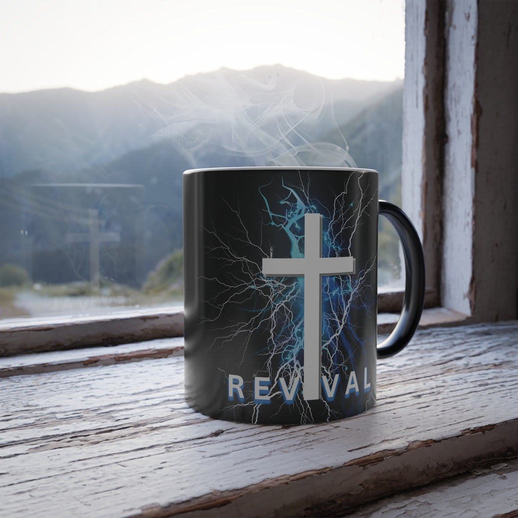 REVIVAL Cross - Color Morphing Mug, 11oz