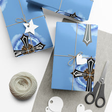 Load image into Gallery viewer, Lightning &amp; Clouds Cross - Gift Wrap Papers
