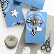 Load image into Gallery viewer, Lightning &amp; Clouds Cross - Gift Wrap Papers
