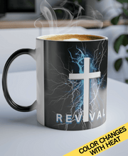 Load image into Gallery viewer, REVIVAL Cross - Color Morphing Mug, 11oz
